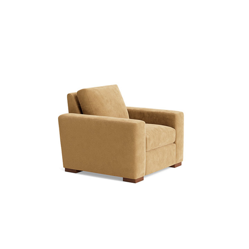 Couch Potato Chair, Performance Velvet - Nutmeg