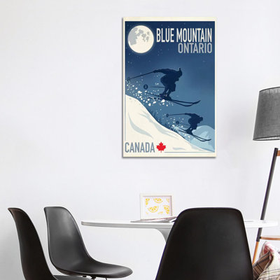 Blue Mountain I - Wrapped Canvas Print