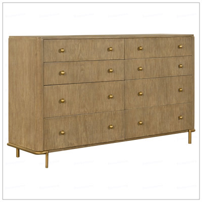 Rectangular 8-drawer Dresser