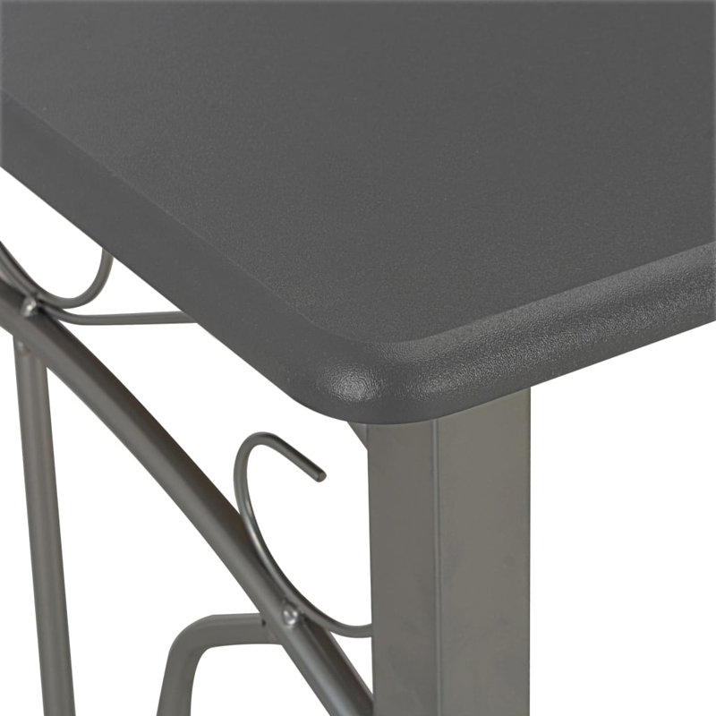 Arney 72.5cm Bar Set, Anthracite/Grey