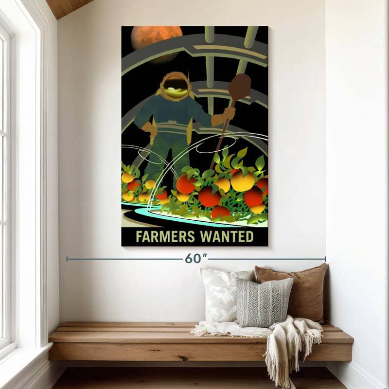 Oberle Mars Explorers Wanted Poster V, 51" H x 34" W