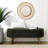 Ottoman Oval Storage Bench,Rubber Wood Legs, Green(43.5"X16"X16")