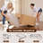 Boneless 105" 2 - Piece Upholstery Compression Sofa with 3 Seats, Corduroy Sectional Couch, No Assembly Required-122842005-121580358