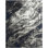 Abstract Shag Black/Grey Area Rug