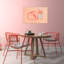 «Pastel Bunny Minimalist Modern Whimsical Rabbit Forest», reproduction d'art-129970046