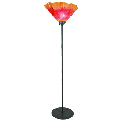 72'' Black Torchiere Floor Lamp