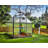 Palram - Canopia Mythos Walk-In Hobby Twin Wall Polycarbonate Aluminum Frame Greenhouse Kit with Roof Vent-338579333-278146429