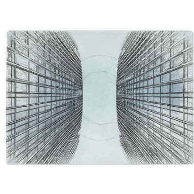 Tempered Glass Sketching the Architecture Vol.48 Chopping Board