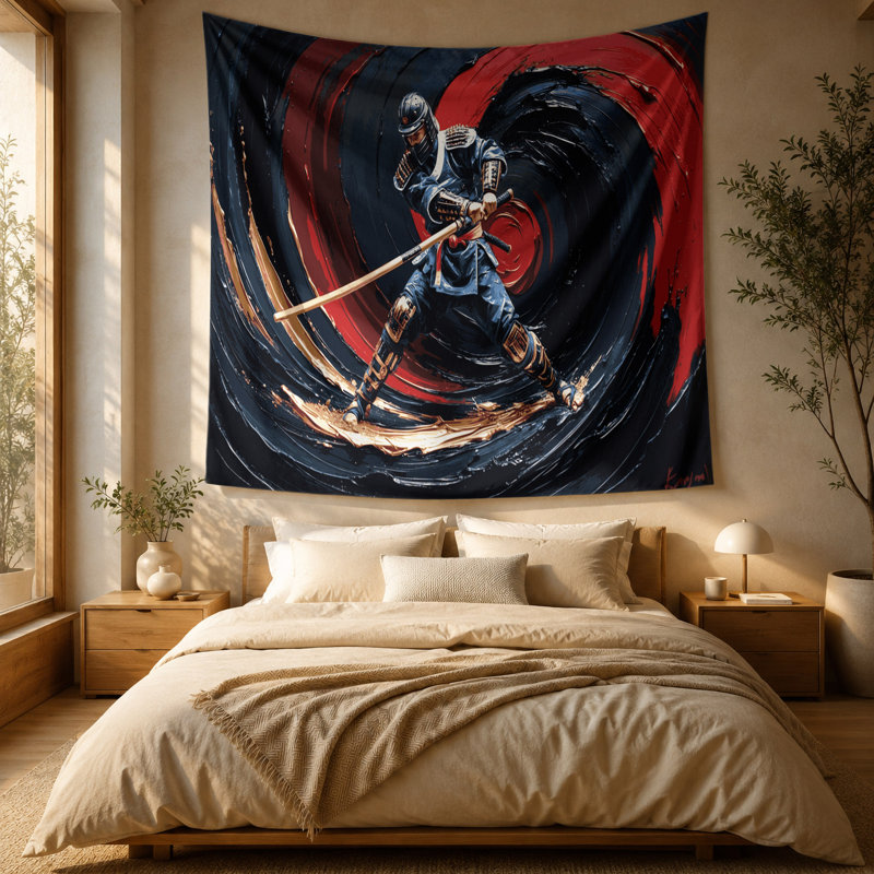 Tapisserie murale Sports Kendo, 51 po x 60 po