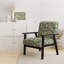 Fauteuil d'appoint rembourré Tranquil Green and White Garden Blooms - Cottage