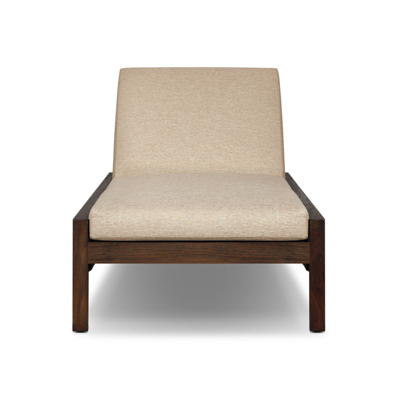 Brio Outdoor Teak Chaise Lounge