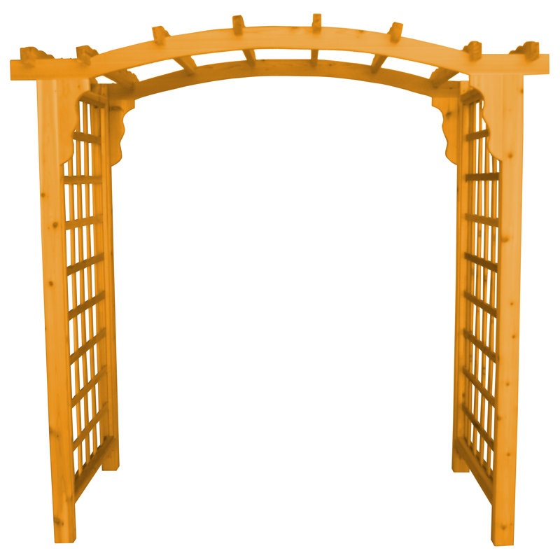 4 pi Tonnelle en cèdre Cambridge, H 88 po x l 60 po x P 47 po, Teinture naturelle