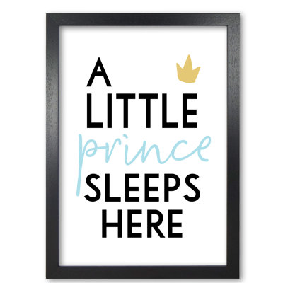 A Little Prince Sleeps Here - Print