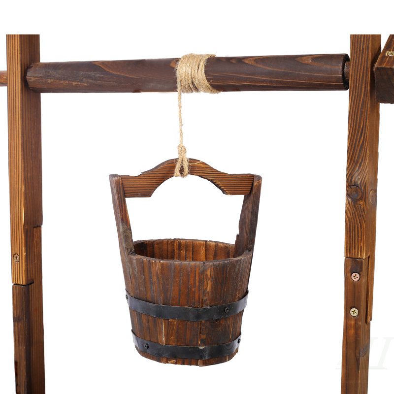 Décoration rustique d'extérieur en bois rustique pour jardin, jardin et jardin