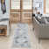 Privette Machine Washable Persian Blue/Ivory Area Rug
