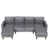 Polyester gris est en rupture de stock