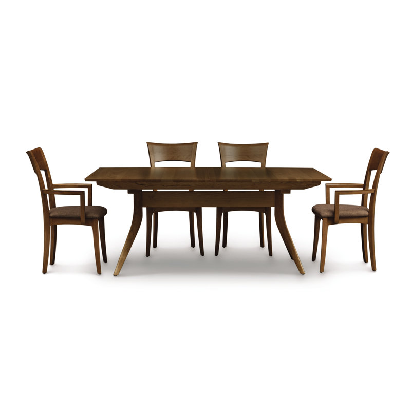 Catalina Trestle Extensions Table, Smoke Cherry, 30" H x 60" L x 40" W