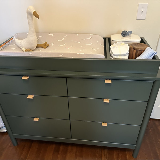green baby dresser Babyletto Bondi 6-Drawer Assembled Dresser (48