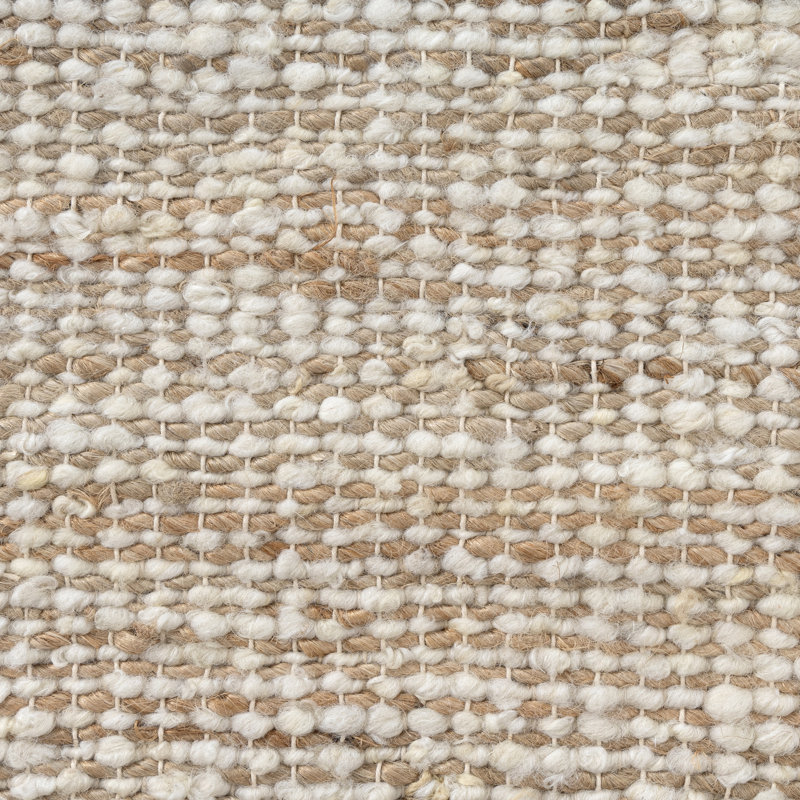 Housse de coussin Savanna Farmhouse, Ivoire / brun clair, Polyfill
