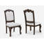 Ensemble de salle à manger en bois massif 9 pièces Formal - Table rectangulaire extensible de 18 po, chaises d'appoint et d'appoint, finition brun café foncé, base à double piédestal sculpté-2002560550