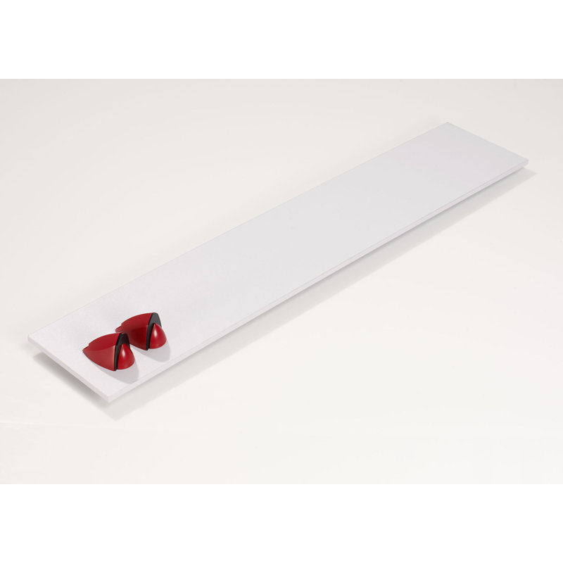 Bracket Shelf, Red, 3.38" H x 36.00" W x 7.06" D