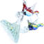 Barbini Murano Sommerso Handmade Glass Animals Hourglass