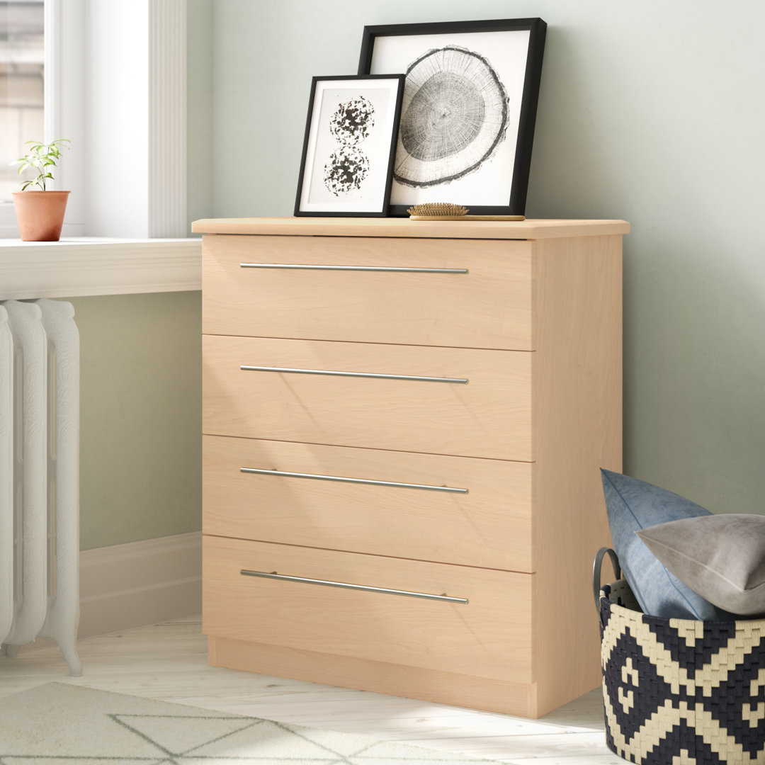 Fully Assembled Lyndale 4 Drawer 76.5Cm W Chest
