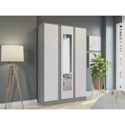 Lonnay 3 Door Solid Wood Wardrobe