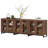 Modern TV Stand With Glass Doors For 110 Inch Tvs, 3 In 1 Entertainment Center Console With Adjustable Shelves And Metal Base For Living Room, Bedroom-453086507-453086508