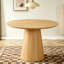 Table de salle à manger moderne en bois aggloméré à texture de bois
