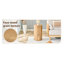 Table de bout cylindrique en bois massif - table d'appoint ronde moderne pour le salon, la chambre à coucher et le décor bohème-1231625558-1231625556