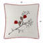 Christmas Decorative Throw Pillow Cover Embroidered Pillowcase 18x18 Inch