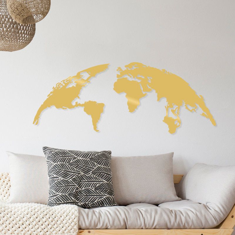 Hanah Home Wall Décor, 39cm H x 100cm W x 0.12cm D, Gold