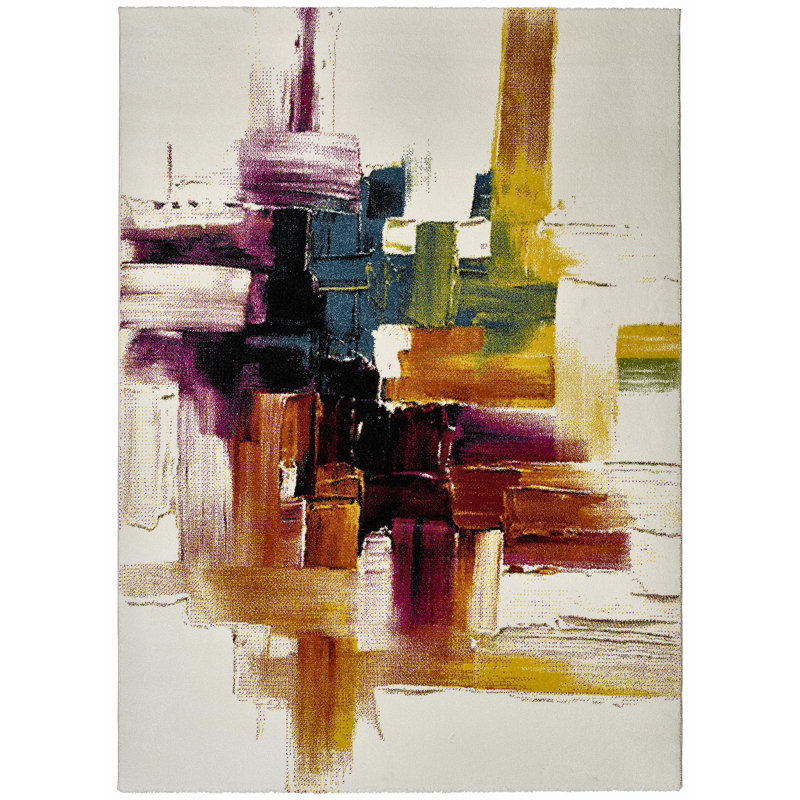 St Asaph Abstract Area Rug, Rectangle 140 x 200cm