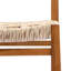 Ensemble repas 5 pièces en bois d'acacia avec osier tissé à la main Capri-125585654