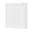 Armoire de salle de bain murale peu encombrante avec portes de style Shaker, tablette réglable et rangement ouvert Lund