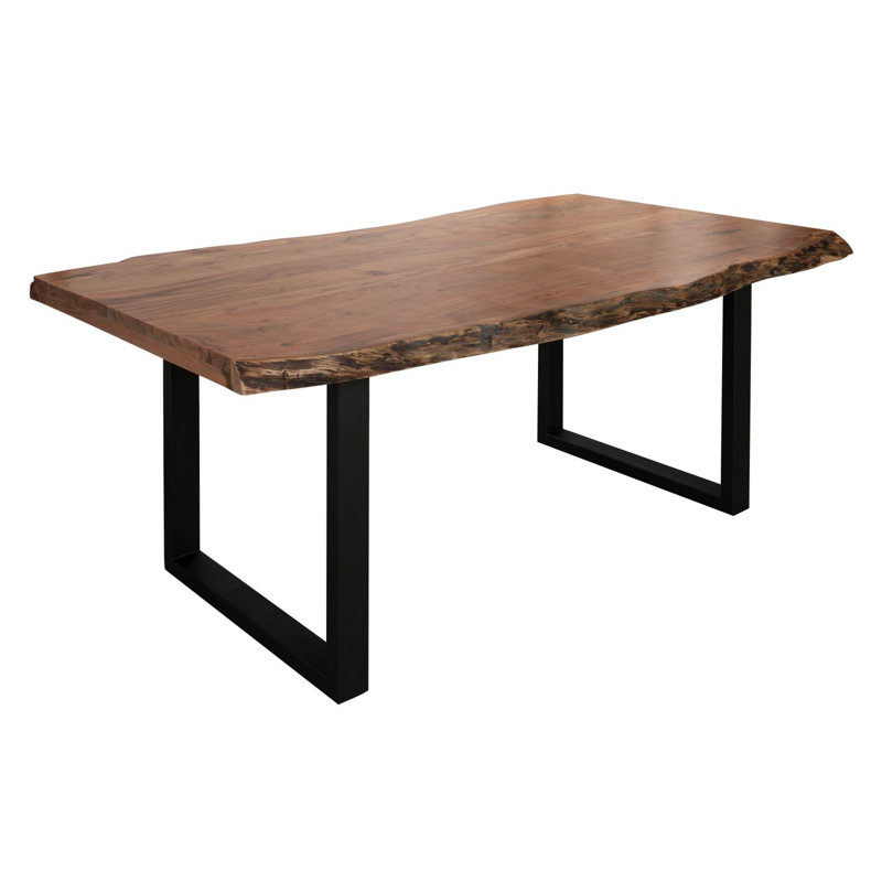 Dining Table, Natural, Anthracite, H76 x L180 x W90cm