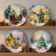 Mikasa Vintage Christmas Plate Set of 4, 9 Inch