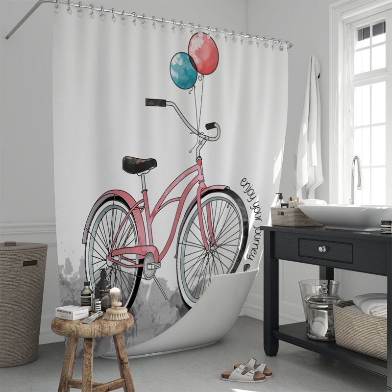 Rideau de douche simple Congresbury, H 72 po x l 70 po