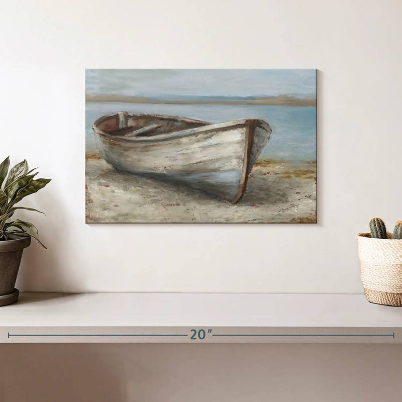 Mehar Whitewashed Boat I, 8" H x 12" W