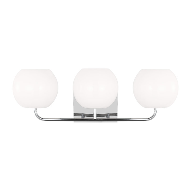 Éclairage pour meuble-lavabo à 3 lumières Jorund, Chrome, Non
