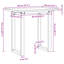 Dining Table O-Frame 75.5 Cm Solid Wood Pine And Steel-2044080925