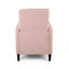 Fauteuils inclinables gain de place avec poche latérale, tissu rose poudré, touche moderne pour la maison