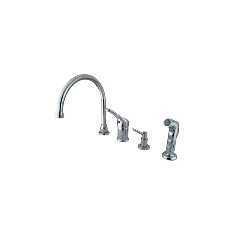 Wyndham Single Handle Kitchen Faucet, Chrome