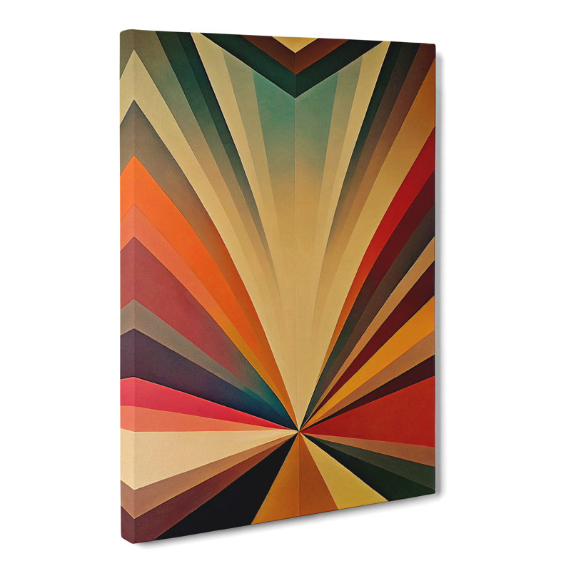 Anylah Sunset Art Deco - Wrapped Canvas, 50cm H x 35cm W