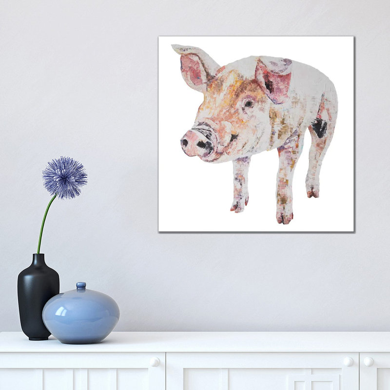 Jim by Becksy - Painting on Canvas, Wrapped Canvas, 45.72cm H x 45.72cm W x 3.81cm D