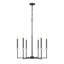 Lustre 6 lumières Parrish noir mat + or Mordern-123223188