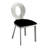 Bagdai Side Chair in Black/Silver