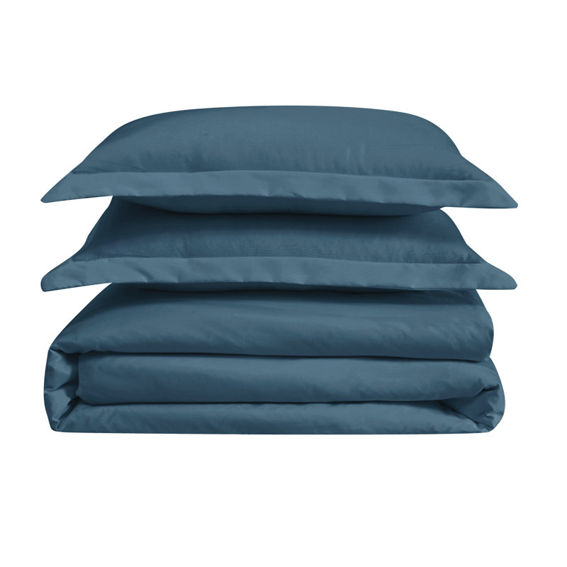 Cannon Heritage Solid Colour Duvet Cover, Full/Queen, Dark Blue