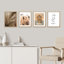 " Colorful Ripe Ears Of Wheat Decor Calm " 4 - Pieces